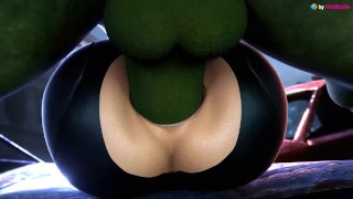 Ass Fuck Hunk Smashes Natasha Romanov's Anal Hole In Marvel 3D Animation With Sound