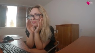 anal sex, secretary needs help with her work