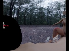 Cow Girl with Big Tits rides a Big Hard Cock Rodeo Style in nothing but her Boots and Hat in VR Yee