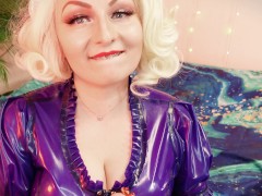 read a book with me... ASMR sounding - latex MILF