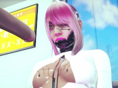 Cyborg Girl has sex in the subway | Cyberpunk 2077 Parody
