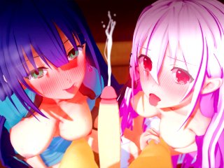 Pov: Kisara And Ayano Yuugiri Pounded Engage Kiss Anime Hentai Compilation