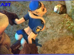 Mary Rose in a police uniform is fucked hard from behind in the ass by a Hell Knight