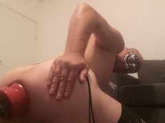 Giant anal plug 10 cm. destroyed my ass 