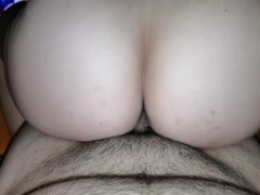 Riding my cock with creampie 
