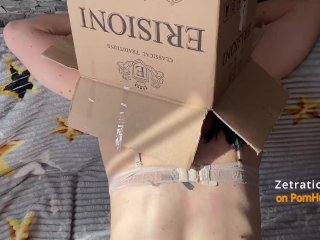 Надел На Голову Коробку И Выебал Раком Русскую Брюнетку Со Стонами