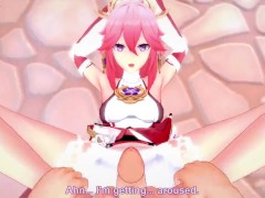 Hentai POV Feet Yae Miko Genshin Impact