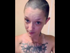 ALT Slut Shaves Head