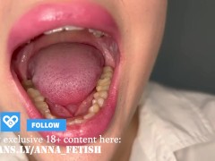 I let you hang on my uvula and cum in my mouth with your tiny cum before I swallow you