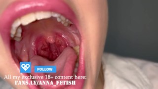 Giantess Before I Swallow You I Let You Cling To My Uvula And Cum In My Mouth With Your Tiny Cum
