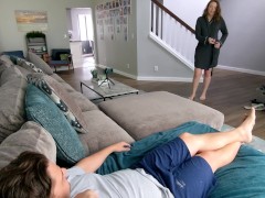 FUCKING MY BOYFRIEND IN HIS LIVING ROOM - REAL AMATEUR COUPLE - JESS AND JAMES