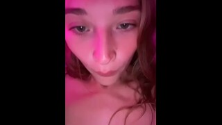 Boobs Fingering My Adolescent Pussy And Savoring My Own Cums