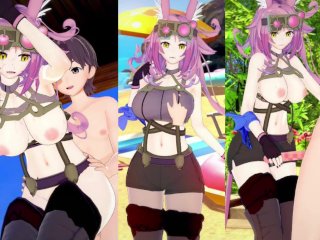【エロゲーコイカツ！】遊戯王 鉄獣戦線 徒花のフェリジット3Dcg巨乳アニメ動画[Hentai Game Koikatsu!Sunshine Yugioh! Tri-Brigade Ferrijit]