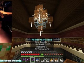 Playing Minecraft Naked Ep.9 Finally Building My Chandelier And Finishing Up The Industrial Area