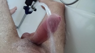 Hairy Slowly Teasing My Big Cock Until Superhard In Soft Gentle Waterjet Orgasm Control Denial