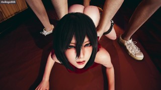 Mikasa Ackerman Doggystyle Lite Version Of Attack On Titan