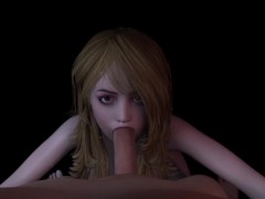 Hot Girl Give you a Blowjob in the Dark POV | 3D Porn