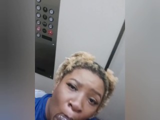 EBONY PRINCESS HAYZE SUCKING DICK IN THE ELEVATOR& ON THE 13TH_FLOOR!!! MUST WATCH!!!