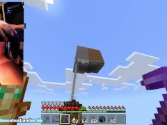 Playing Minecraft naked Ep.10 Decorating my train network