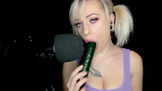 Asmr Joi Arilove ASMR Sucking On Your BIG HARD Cucumber