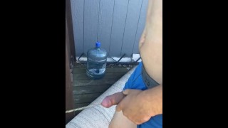 Pissing Morning Wood Straight Pissing