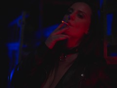 Teaser for Smoking Fetish Fantasy - part #1. Long Slim Cigarette by Denice K