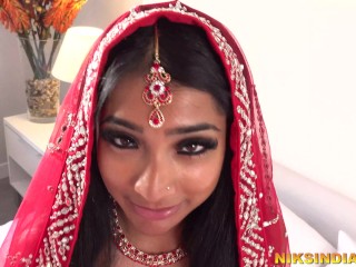 Real Indian Desi Teen Bride fucked in the Ass and Pussy on WeddingNight