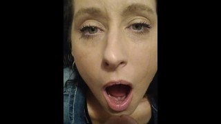 Deep Throat I Came Home From Work And Sucked My Husband's Cock Hard Before Drinking His Hot Piss