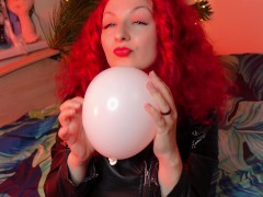ASMR looner fetish - air balloons squeeze and pop