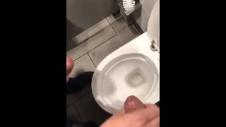 Handjob Helping A Friend In The Public Restroom