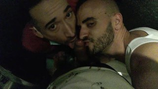 Big Cock Friends Have A Good Time In The Disco Restrooms
