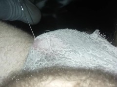 Sexypantyman screwing myself in pussy ass with best toynut driverpouring precum all over panties 