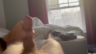 Masturbation Wanking In Our Hotel Bathroom While My Friend Is In The Bathroom Horny Straight Guy Jerking Big Cock 2 Cumshot