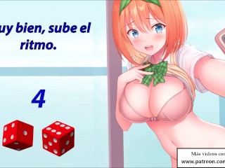 JOI interactivo.Masturbate exactamente al ritmo con este juego_en español.