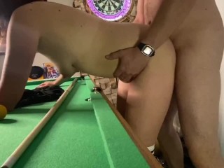 Fuck milf on top of the pool table. Shorts