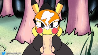 Pokemon Parody Pikachu Blowjob Cum