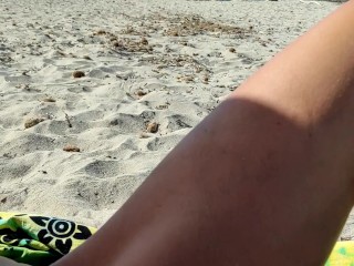 I wish to be fucked by_a big hard_cock on the beach with public part II