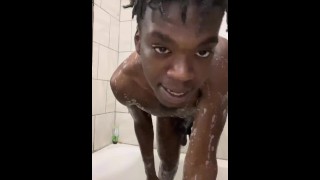 Black Dick After A Long Day At Work CUM SHOWER WITH NE AND BUST A NUT