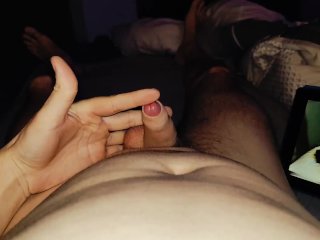 Stroke My Cock And Watching Shemale Porn Of Nathalia Fontes Fucking Fernandinha Fernandez