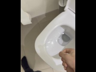 German Teen Gets Horny In Bathroom While Friends Are Waiting For Him