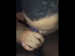 Sucking a DL dick from the carwash