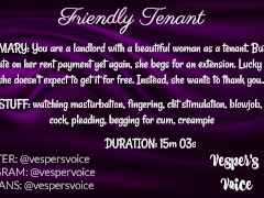 F4M Erotic Audio - Tenant thanks you with blowjob and riding your cock