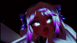Uncensored Hentai Fefi From Dottyvr's Lovers Desire Vrchat Chillout Sloppy Rimjob & Deepthroat