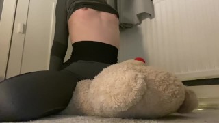 Riding Until Orgasm A Petite Gym Girl Humps Teddy