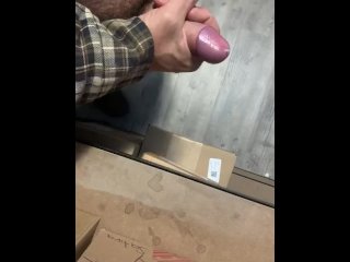 Sloppy Masturbation At Work