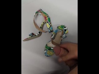 Quick Cumshot On Her Sexy High Heels / Part 2