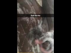 Shower tease for Snapchat 