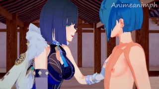 Cowgirl Anime Hentai 3D Uncensored Yelan And Xingqiu Fuck In Private Meeting Until Creampie Genshin Impact