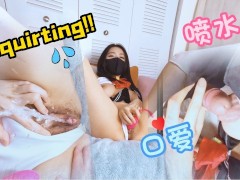 Beautiful big tits Chinese girl cosplay masterbate to squirt