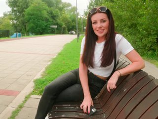 Risky Blowjob In The Park With Cum In The Mouth